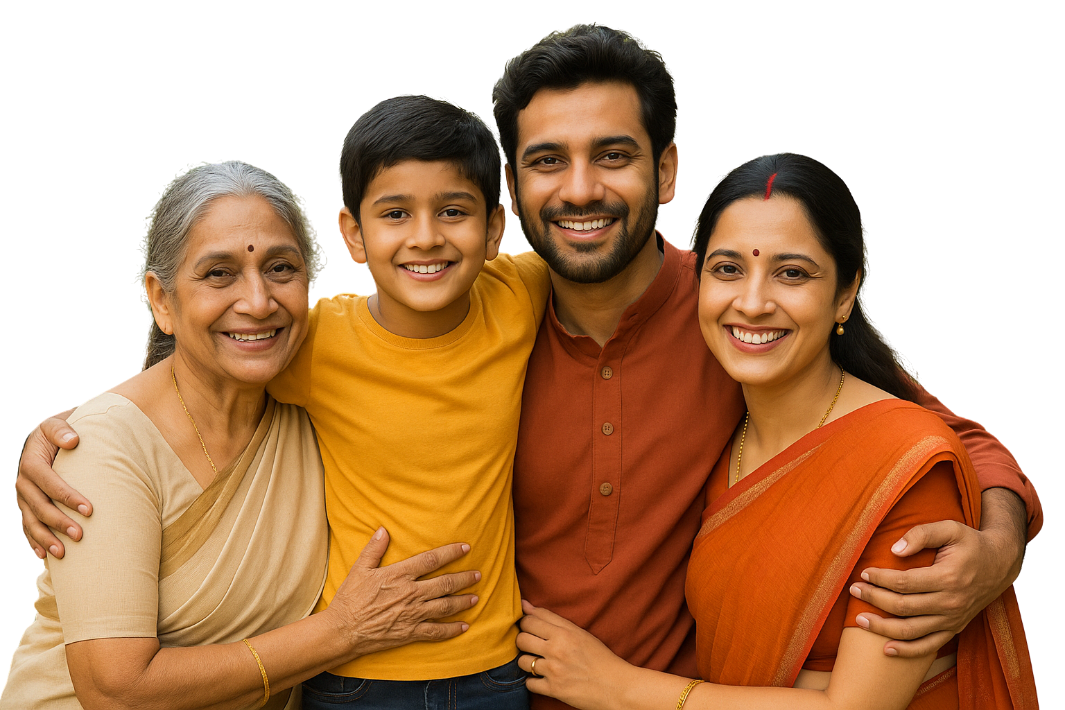 Happy family getting a health consultation in Kanpur